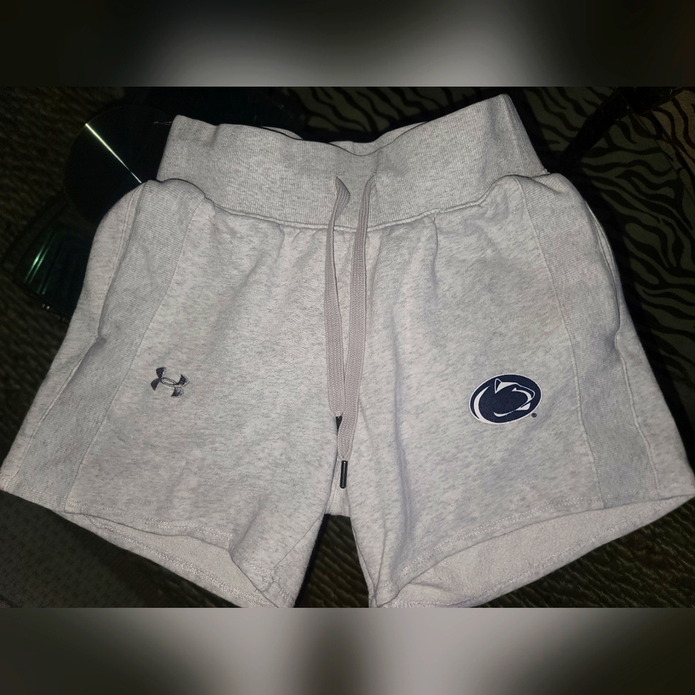Under Armour Women's Gray Athletic Shorts Penn State